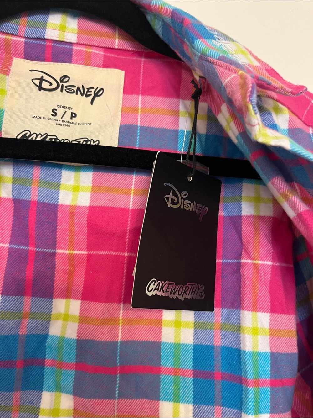 NWT Disney Lizzie McGuire flannel multi color box lunch Y2K Hilary duff - Picture 8 of 9